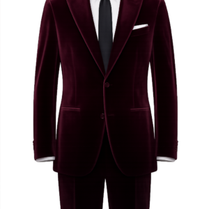 BURGUNDY VELVET SUIT