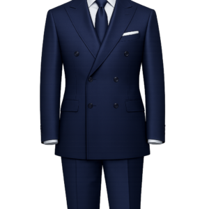 NAVY DB WOOL SUIT